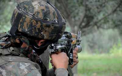 Encounter between security forces, terrorists continues for 2nd day in J&K