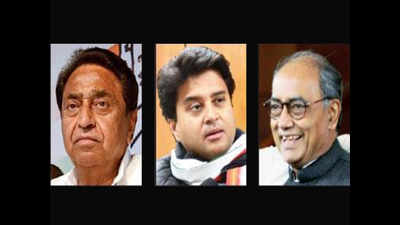 Congress trio Scindia, Kamal Nath, Digvijaya to watch poll results together on TV
