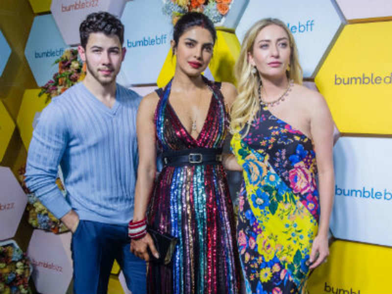 Priyanka Chopra Nick Jonas Attended The Bumble Dinner Party With Other Women Achievers Advertorial Story Entertainment Movie News Times Of India