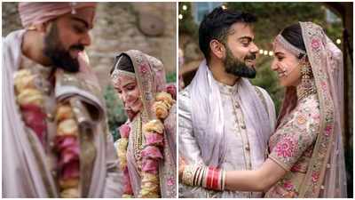 Anushka Sharma, Virat Kohli celebrate 1 year of being Virushka, share unseen moments from the wedding