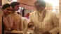 Amitabh Bachchan serves food to the guests at Isha Ambani and Anand Piramal's wedding