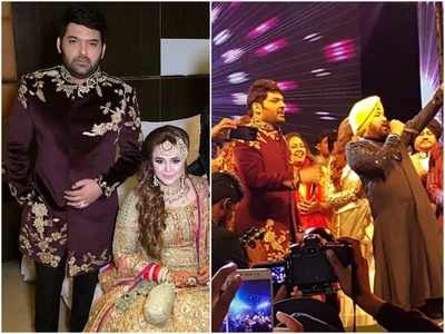 Daler Mehndi performs at Kapil Sharma and Ginni Chatrath’s reception party in Amritsar; see pics