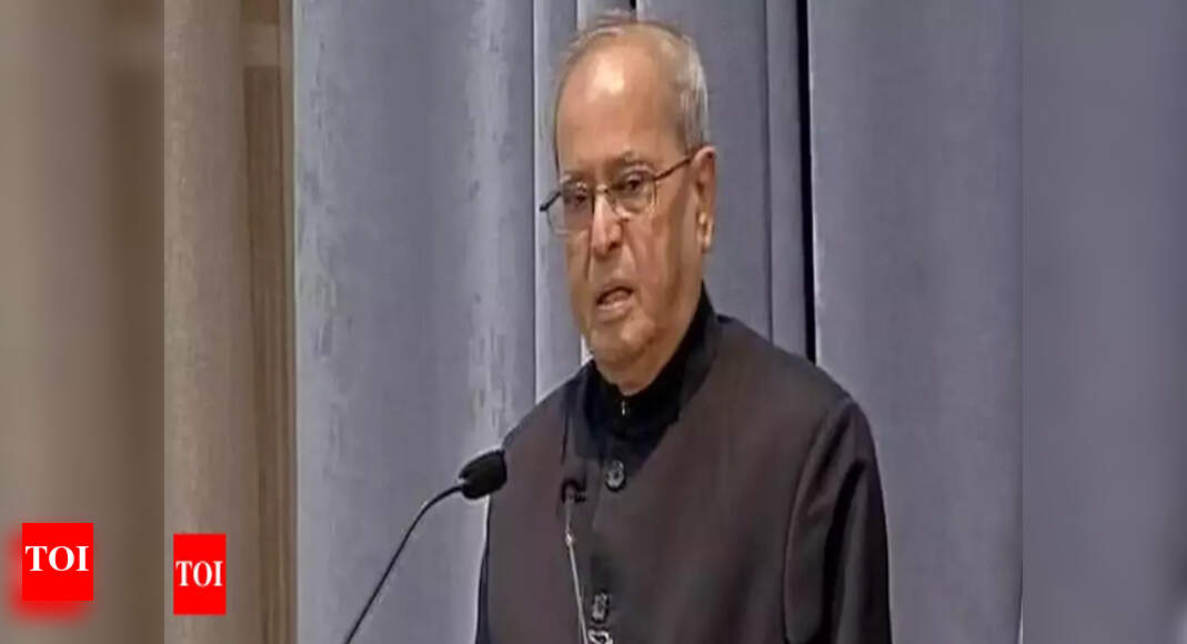 Pranab Kumar Mukherjee lays foundations for school, legal centre for ...