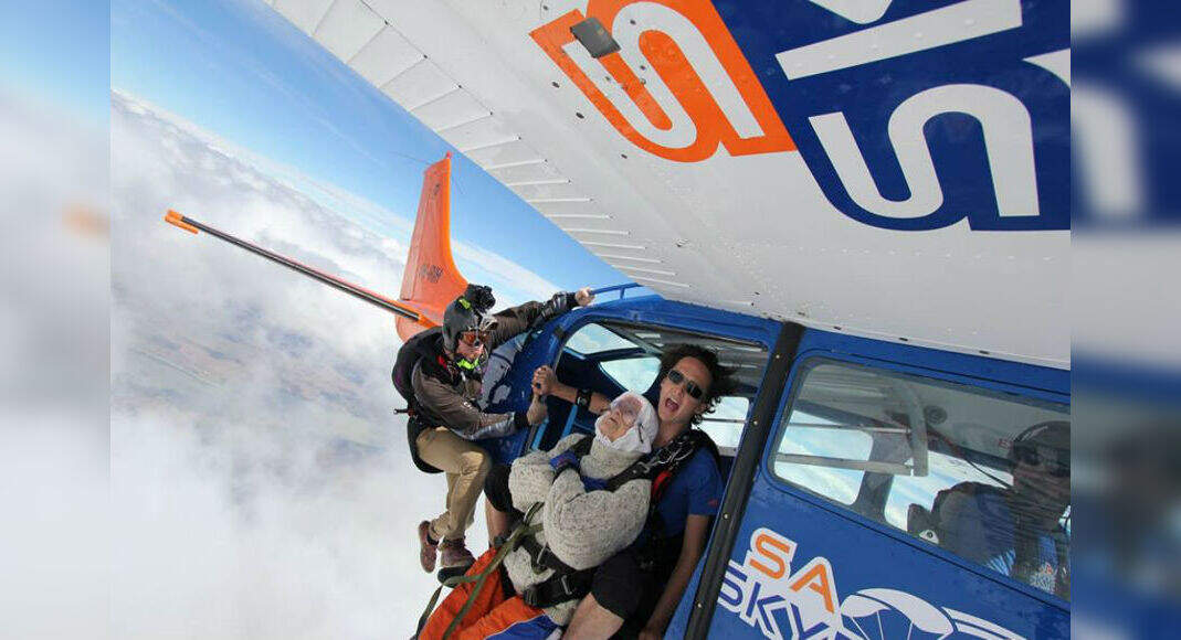 Oldest Female Skydiver Irene O Shea Times Of India Travel