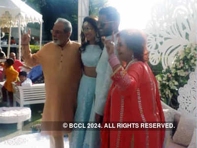 Actor Kulbhushan Kharbanda's daughter Shruti Kharbanda ties the knot with Rohit Navale in a royal wedding celebration in Jodhpur