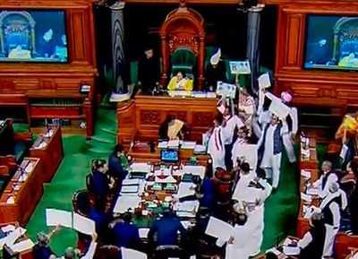 Lok Sabha adjourns for day amid uproar over Rafale, Cauvery