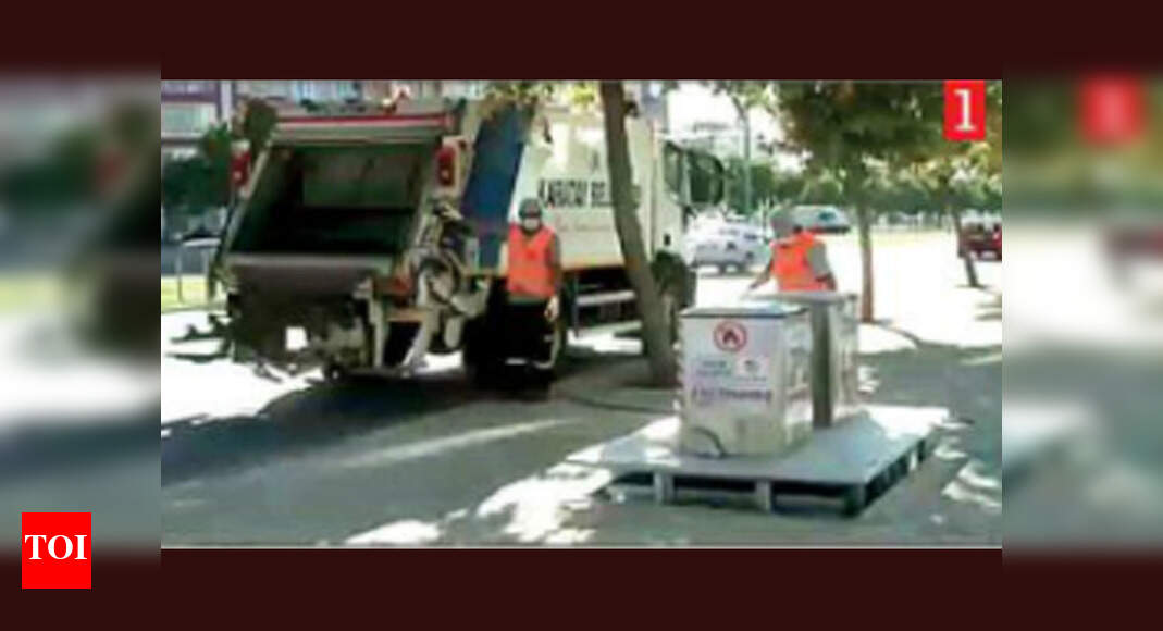Bins go under, to keep your Delhi clean Delhi News Times of India