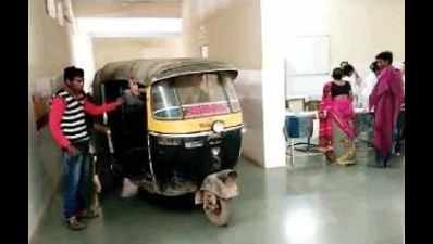 Auto driver takes doorstep delivery one floor too far