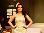 Aanchal Munjal and Sana Althaf walk the ramp at an International Fashion Week