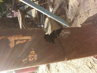 Hazard posed by corroded steel pillar