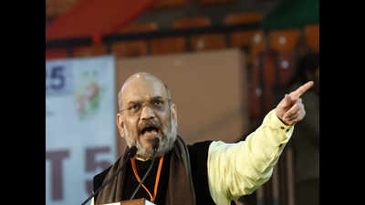 Amit Shah targets AAP, Congress; urges party workers to help PM Modi win