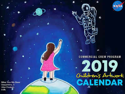 Nasa features 3 entries from Indian kids for its 2019 calendar