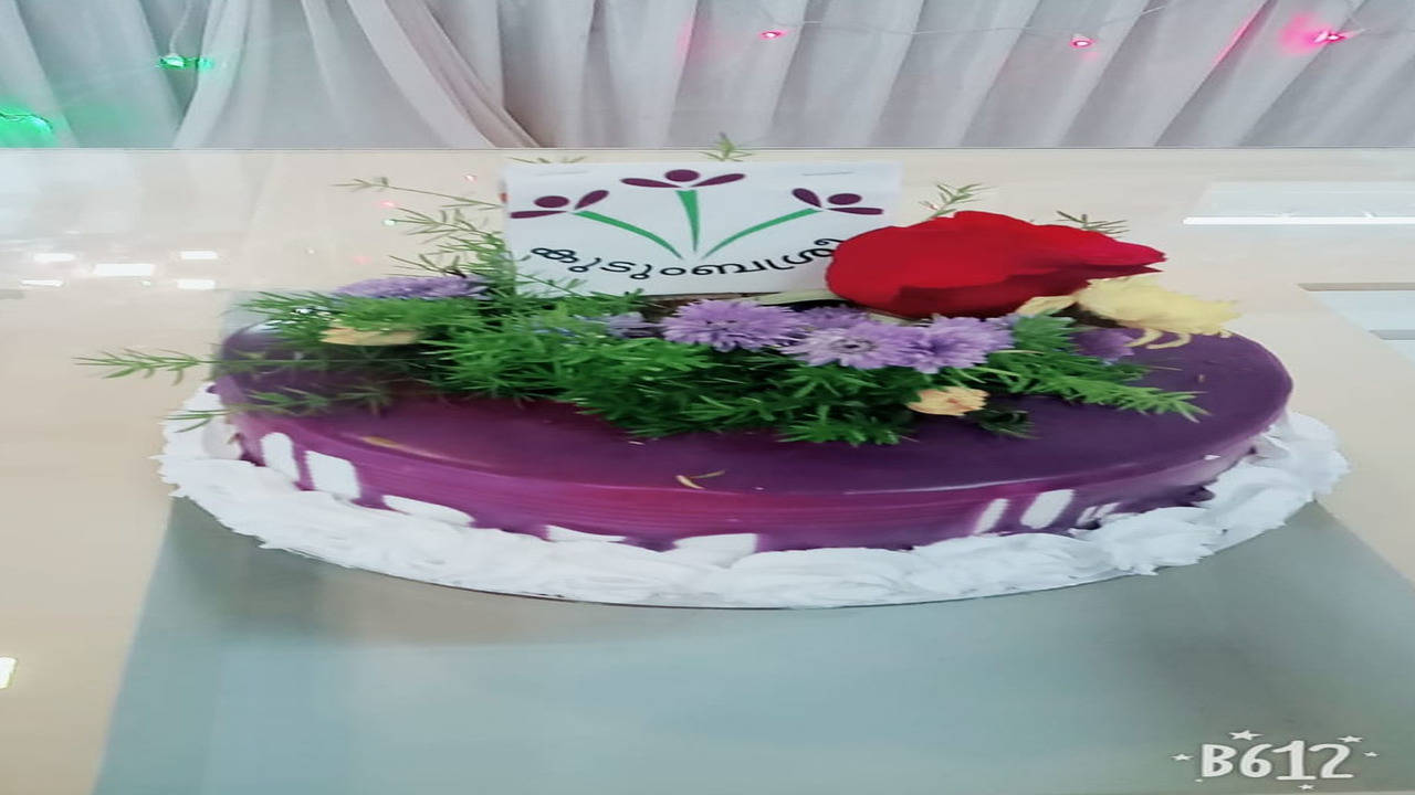 How to Make a 1kg Cake in 2 Tiers in malayalam/1kg Wedding cake/1kg  Anniversary Cake ideas/Blueberry - YouTube