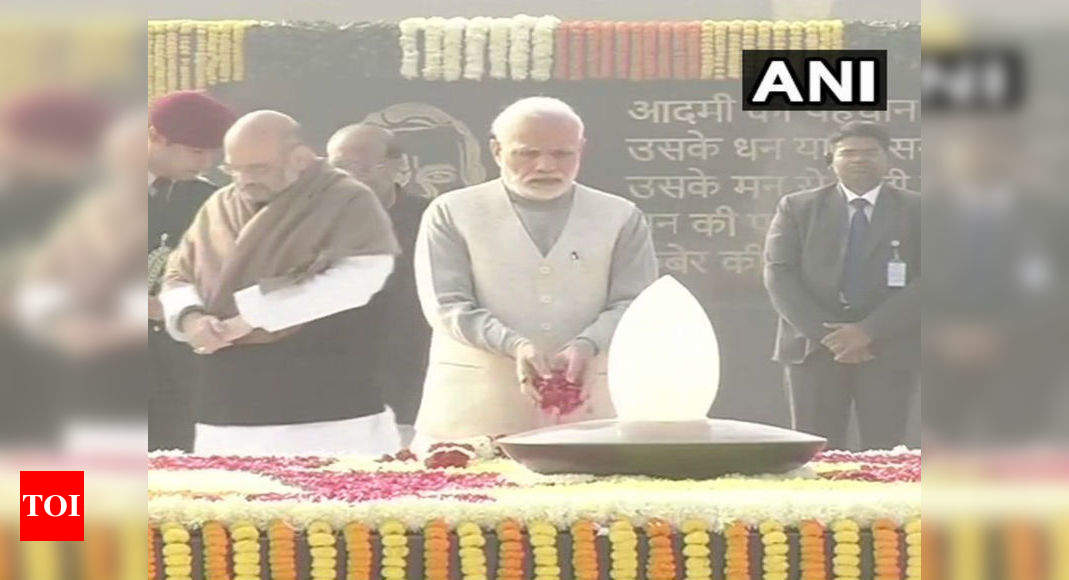 Memorial Inaugurated; PM Modi Pays Tribute To Atal Bihari Vajpayee On ...