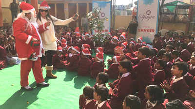 Essence of Christmas came alive for children in Jaipur