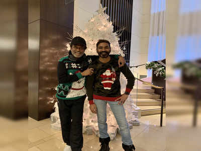 Superstar Rajinikanth and Dhanush's latest Christmas post from the US is breaking the internet, see pic