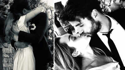 Miley Cyrus shares first photos of secret wedding to Liam Hemsworth