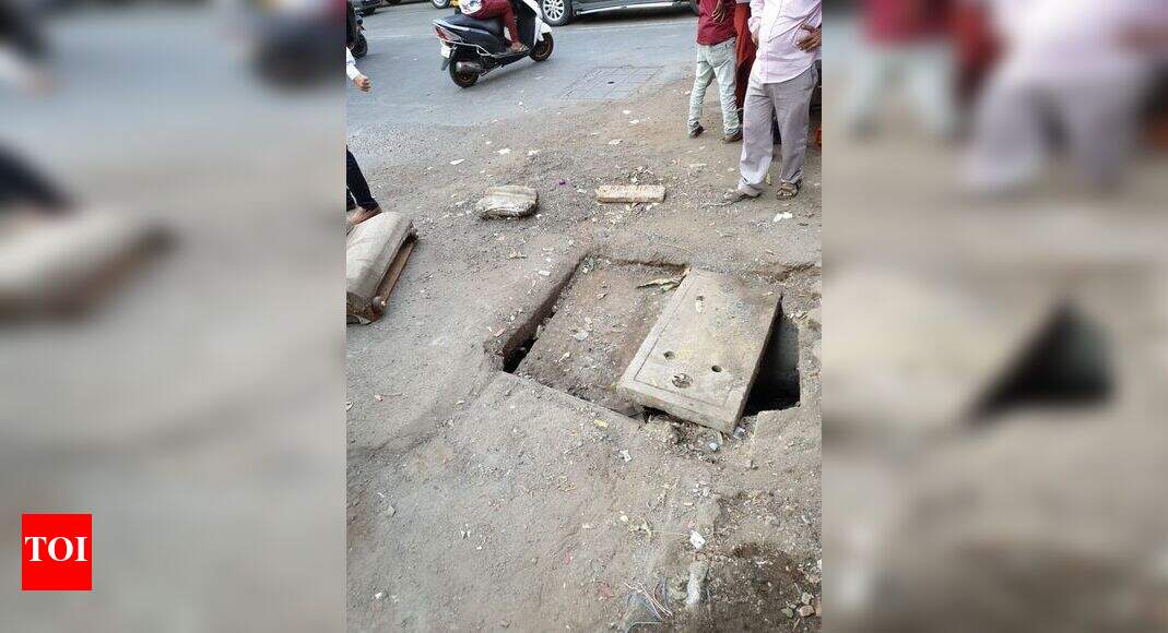 Broken Drain covers Times of India