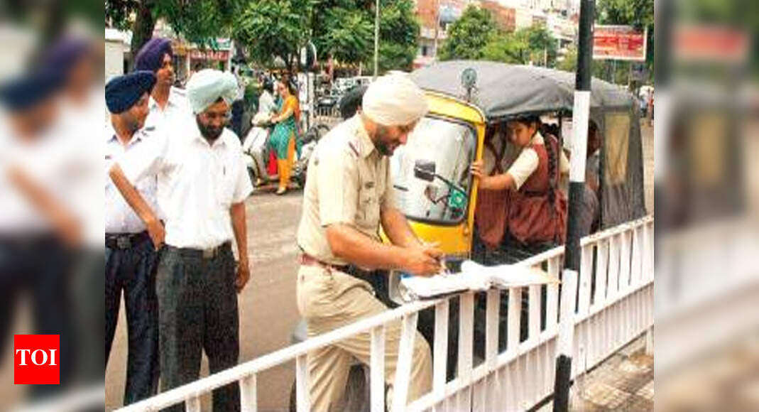 Mohali gets 50 percent less challans Chandigarh News Times of India
