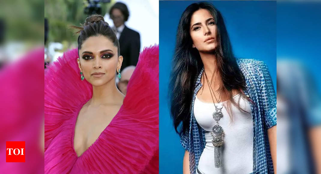 Watch Katrina Kaif And Deepika Padukone Hug It Out At An Event Hindi Movie News Times Of India 