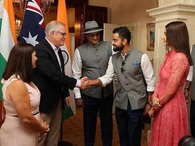 Anushka Sharma joins Virat Kohli for a meeting with Australian PM Scott Morrison