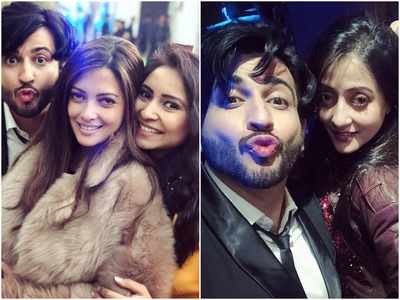 Kundali Bhagya's Dheeraj Dhoopar celebrates New Year with wife Vinny and close friends
