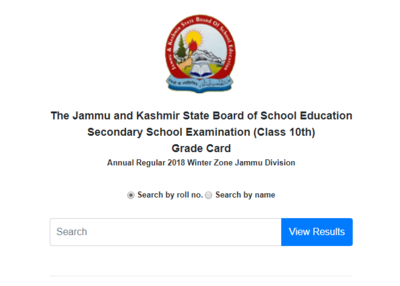 JKBOSE 10th result 2018 for Winter Zone Jammu released @ jkbose.ac.in; check direct link here