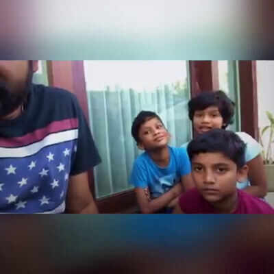 Joju George and kids wish New Year singing a Joseph song