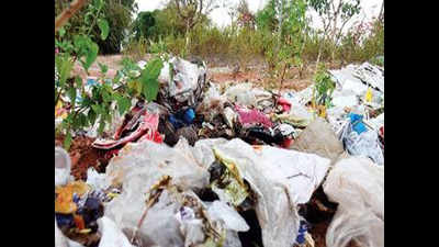 Garbage, debris dumped just metres away from Raj Bhavan