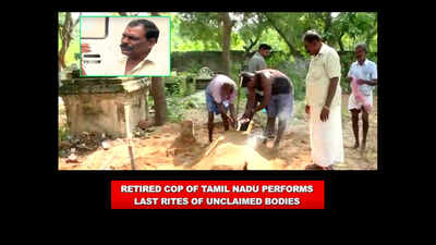 Retired cop of Tamil Nadu performs last rites of unclaimed bodies