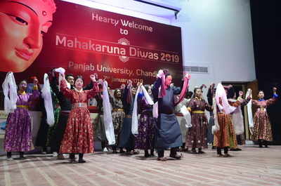 Students from Ladakh celebrate Mahakaruna Day