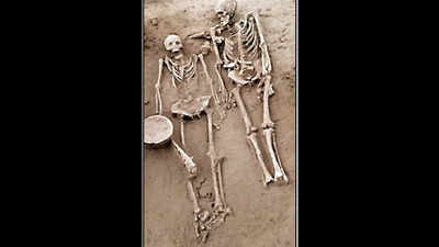 In first such finding, couple’s grave excavated at Harappan site