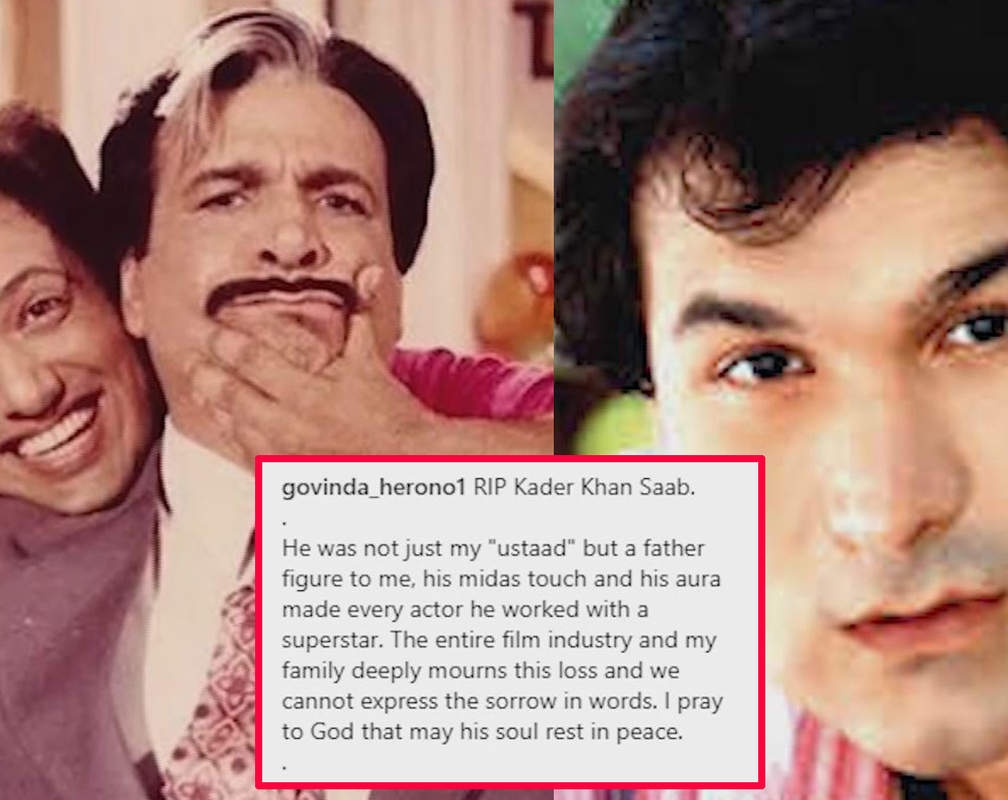 
'Father figure' statement: Govinda reacts to Kader Khan’s son Sarfaraz’s jibe at him
