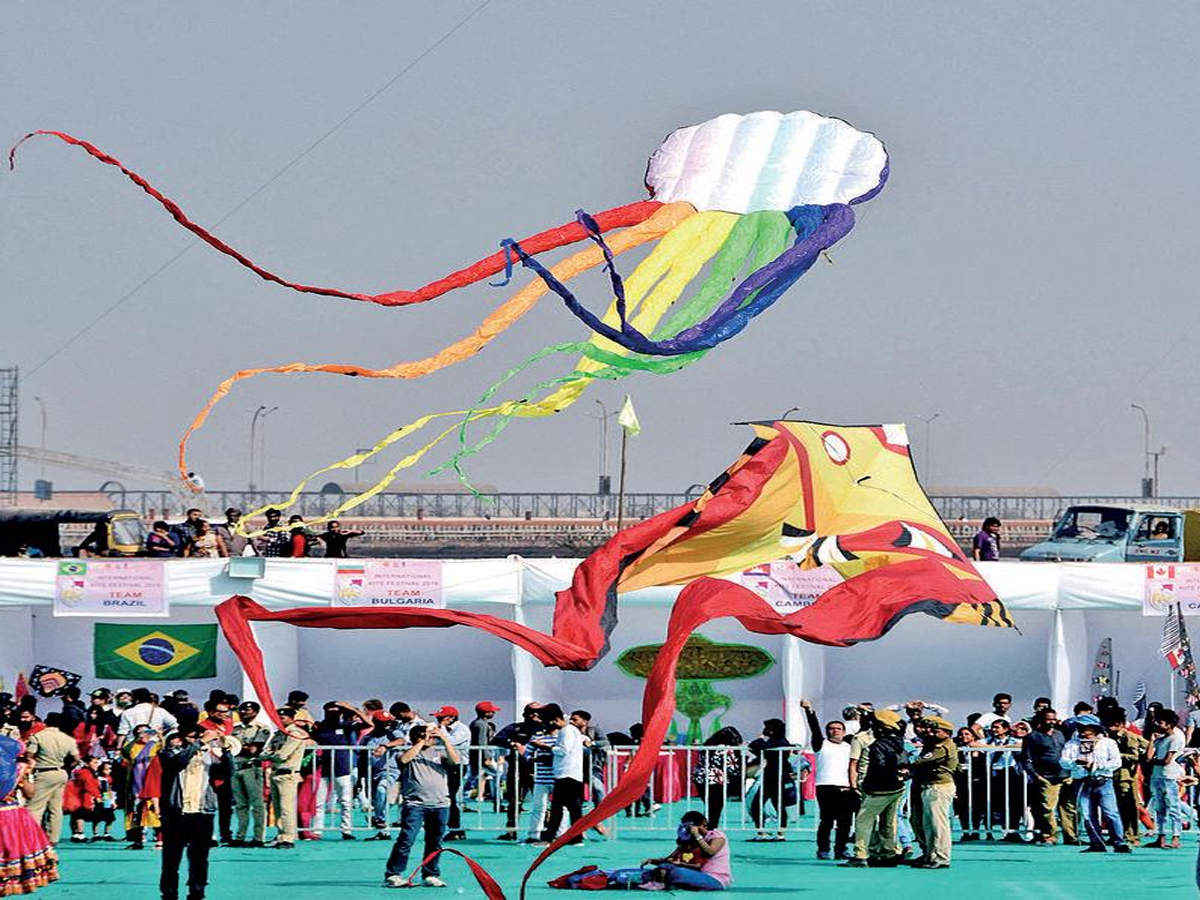 International Kite Festival held in Surat, Ahmedabad and Baroda