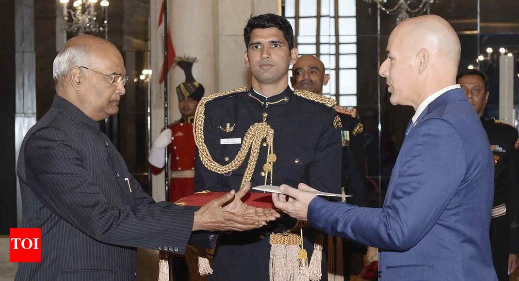 Israel's New Envoy To India Ron Malka Presents Credentials To Prez Kovind | India News