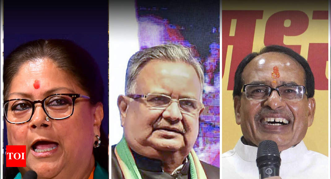 ‘National’ roles for 3 BJP former chief ministers | India News - Times ...