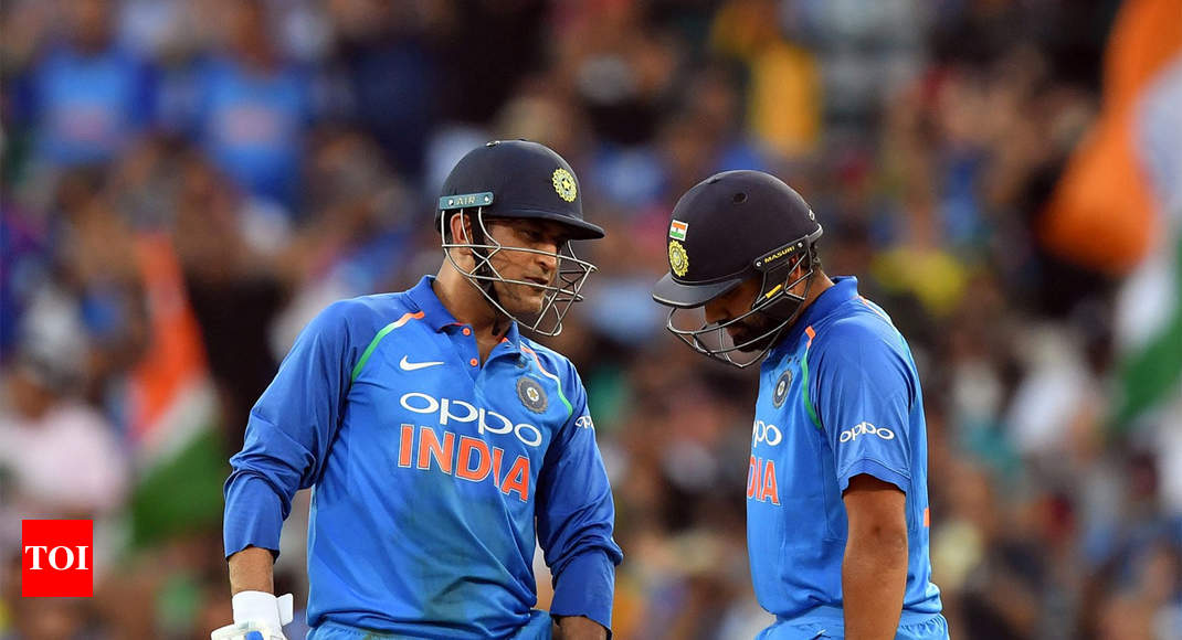 MS Dhoni is number one football player in Indian team', says Rohit