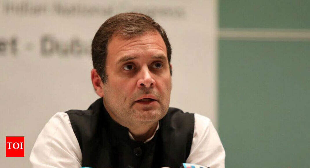 Respect SP-BSP alliance decision, will fight with full capacity in UP: Rahul Gandhi - Times of India