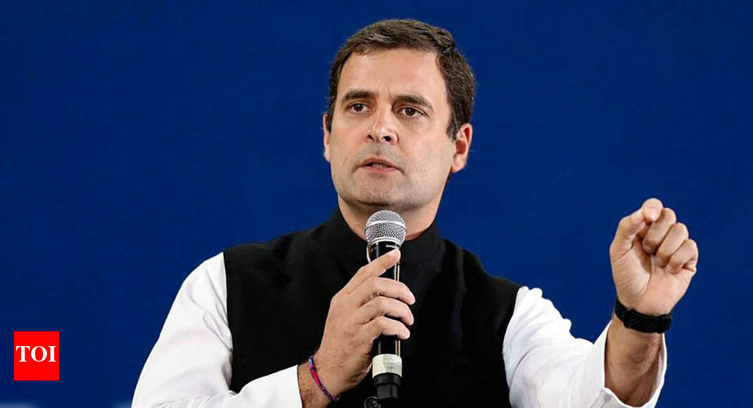 Left out, Rahul Gandhi says will fight with 'full might' - Times of India