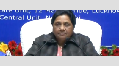 BSP supremo Mayawati holds press conference in Lucknow on 63rd birthday