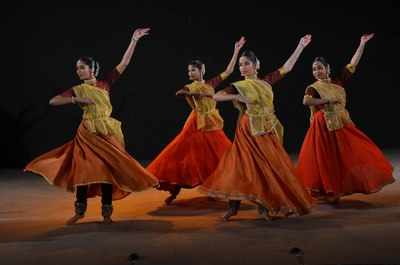 Kathak dancers put forth a mesmerising show
