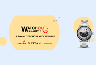 Get upto 60% off on branded watches at Paytm Mall