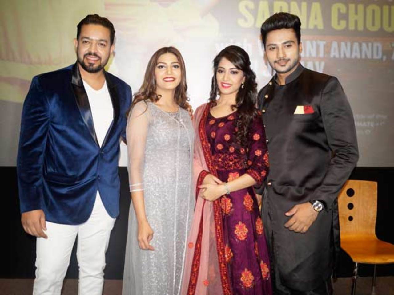 1280px x 960px - Singer Sapna Choudhary visits Delhi with the cast of her debut film | Hindi  Movie News - Times of India