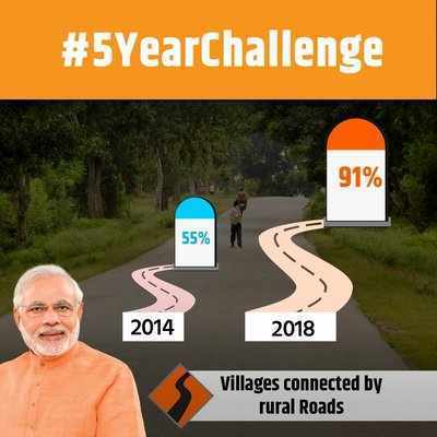 BJP’s #5yearchallenge takes a dig at UPA, highlights NDA achievements