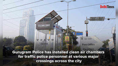 Clean air chambers help Gurgaon's traffic cops to breathe easy