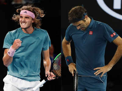 Australian Open: Roger Federer knocked out wunderkind Tsitsipas | News - Times of India