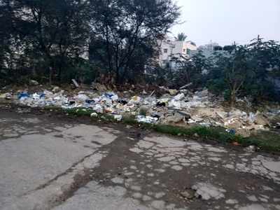 garbage piled up in m.j.colony street #5