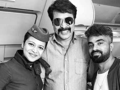 Madhura Raja: Gregory clicks a picture with Mammootty in #RajaStyle