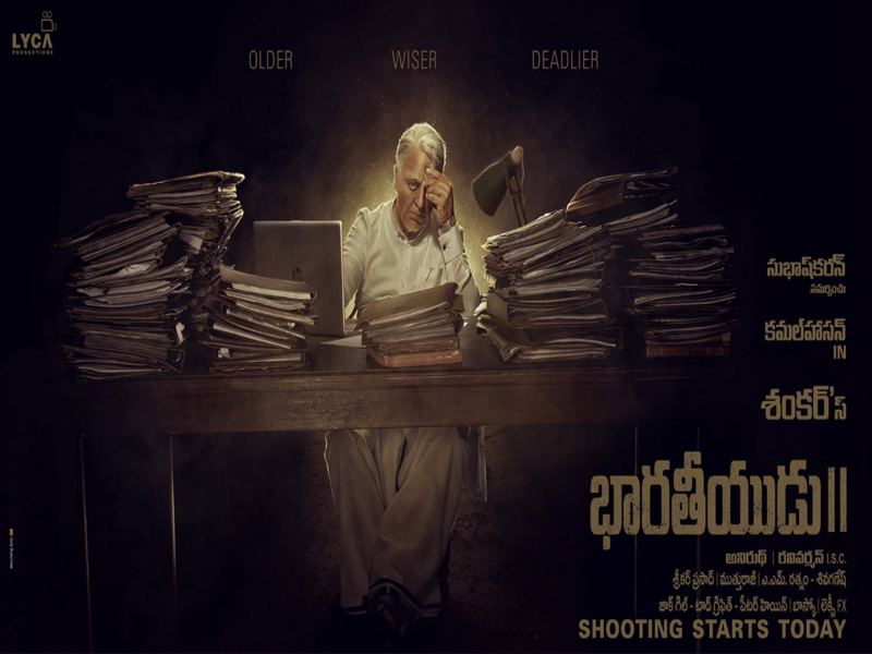 Bharateeyudu 2: First look posters of Kamal Haasan's 'older, wiser and  deadlier' avatar from Shankar's Bharateeyudu 2 are out | Telugu Movie News  - Times of India