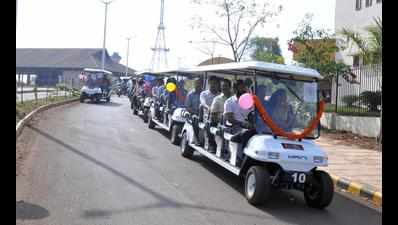 Pilikula Nisargadhama goes greener with battery operated cars